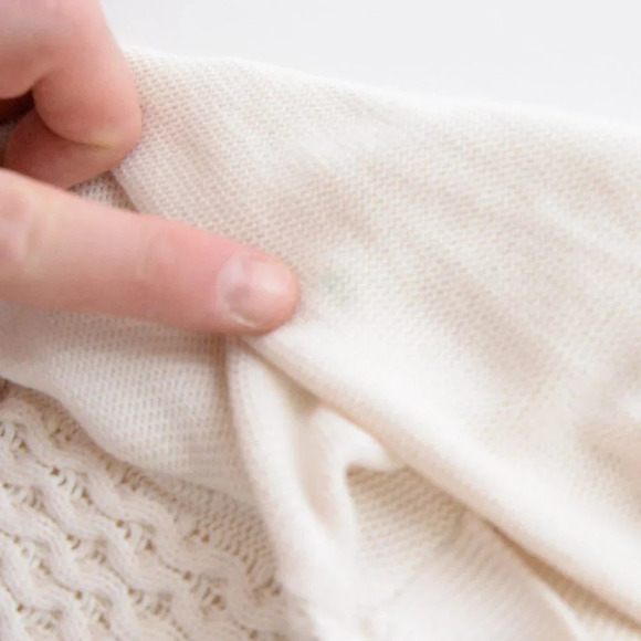 Anthropologie Saturday Sunday Cream  V-Neck Side Button Asymmetrical Sweater XS - Picture 14 of 14